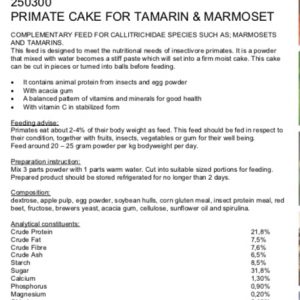 Primate cake, Tamarin & Marmoset